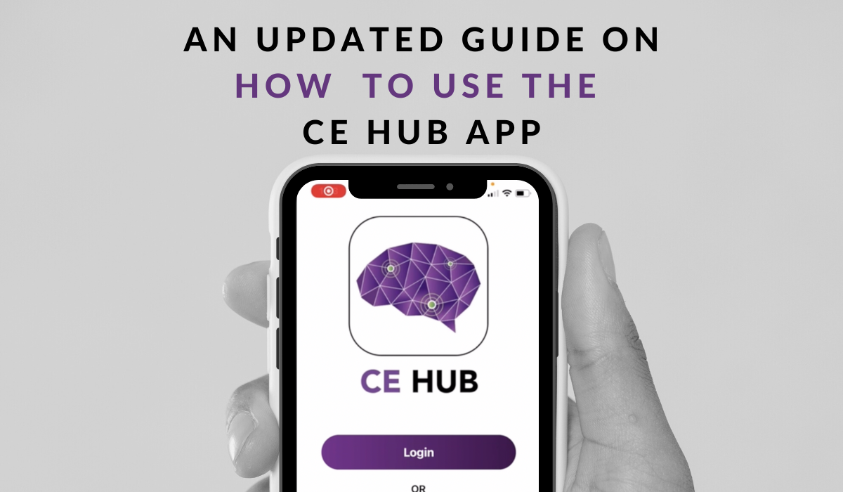 CE Hub App tutorial blog with updates by Lani Chin | CE Hub App News | Mental health professional US continuing education certificate app